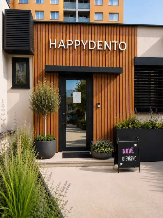 Vstup do pobočky HappyDento Řepy