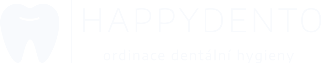 HappyDento.cz, Dentální hygiena Praha 13, Lužany Logo bílé